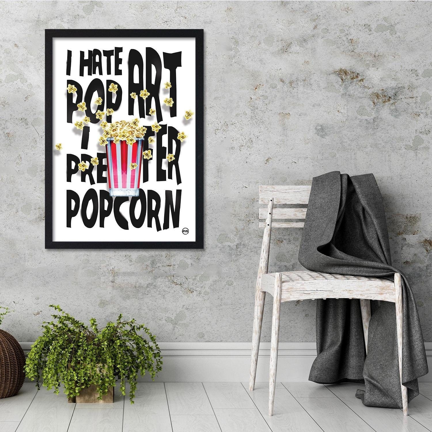 Glezna melnā rāmī - Popcorn Home Trends