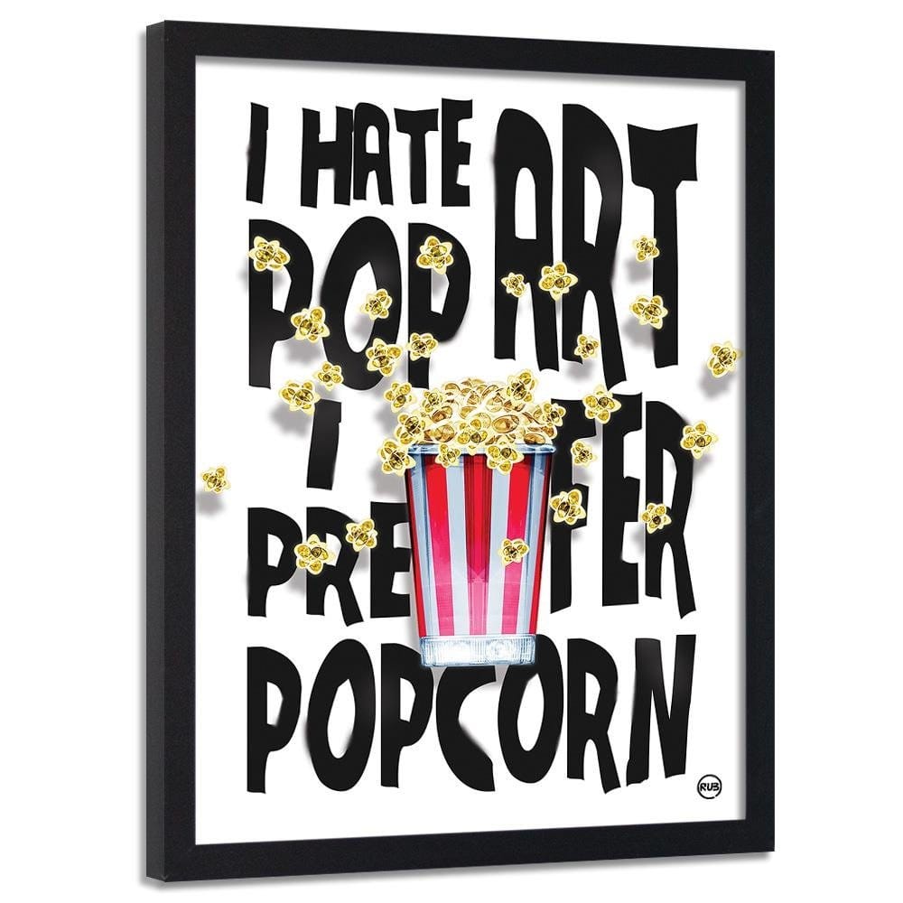 Glezna melnā rāmī - Popcorn Home Trends