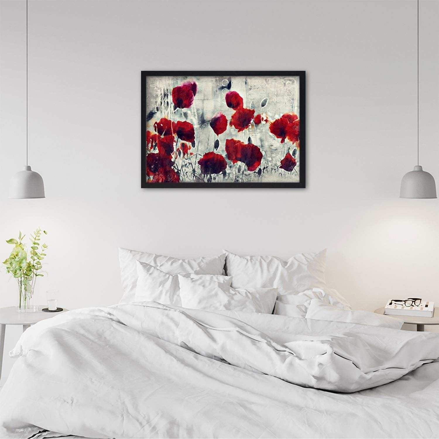 Glezna melnā rāmī - Poppy Flowers 1 Home Trends