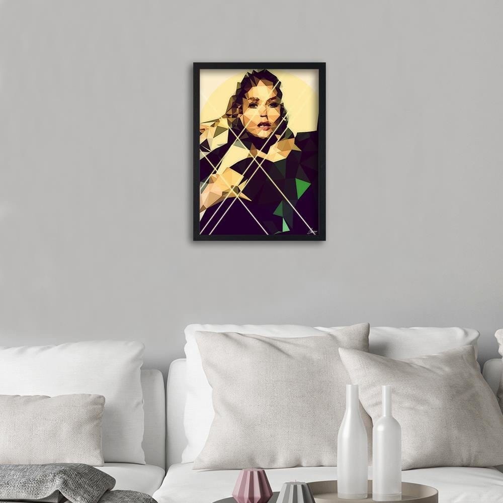 Glezna melnā rāmī - Portrait Of A Woman Home Trends