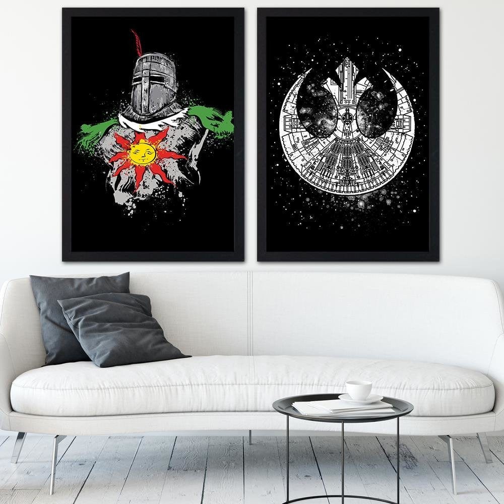 Glezna melnā rāmī - Praise The Sun Home Trends