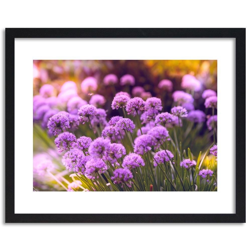 Glezna melnā rāmī - Purple Garden Home Trends