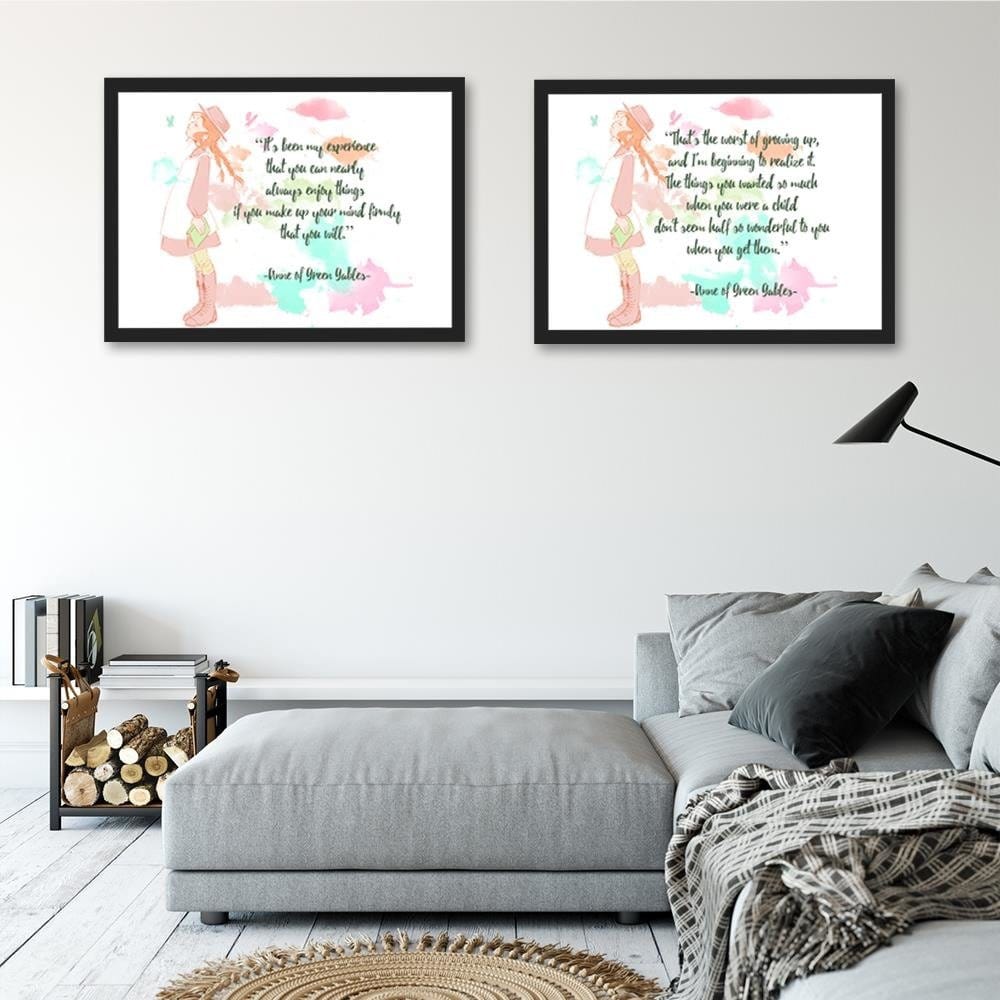 Glezna melnā rāmī - Quote Anne Of Green Gables Home Trends