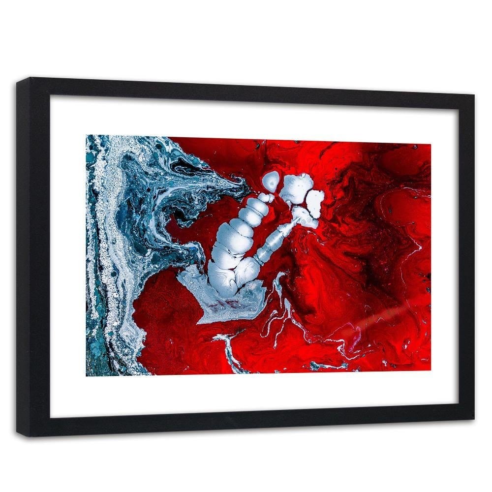 Glezna melnā rāmī - Red Abstraction Home Trends