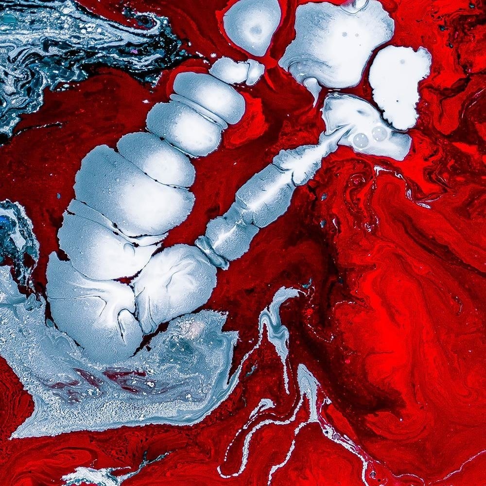 Glezna melnā rāmī - Red Abstraction Home Trends