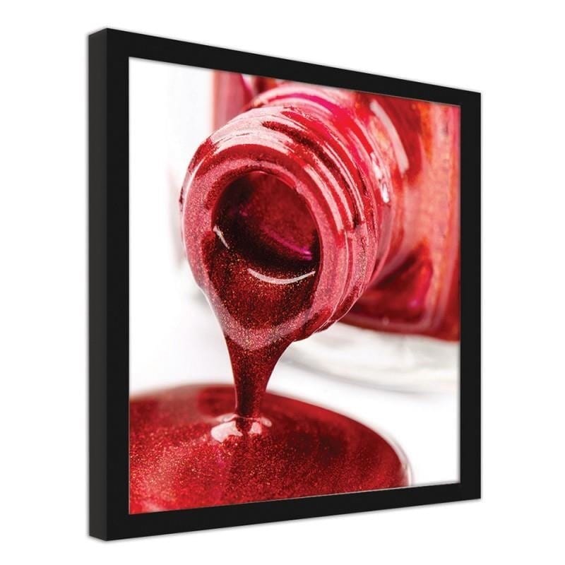 Glezna melnā rāmī - Red lacquer Home Trends