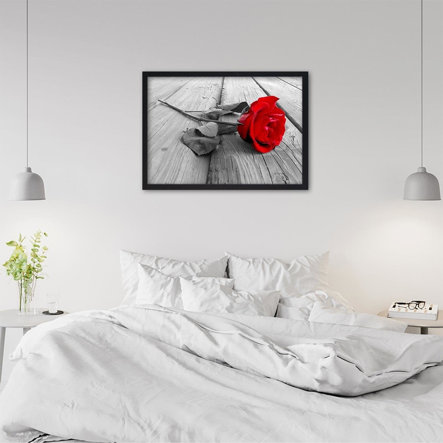 Glezna melnā rāmī - Red Rose Home Trends