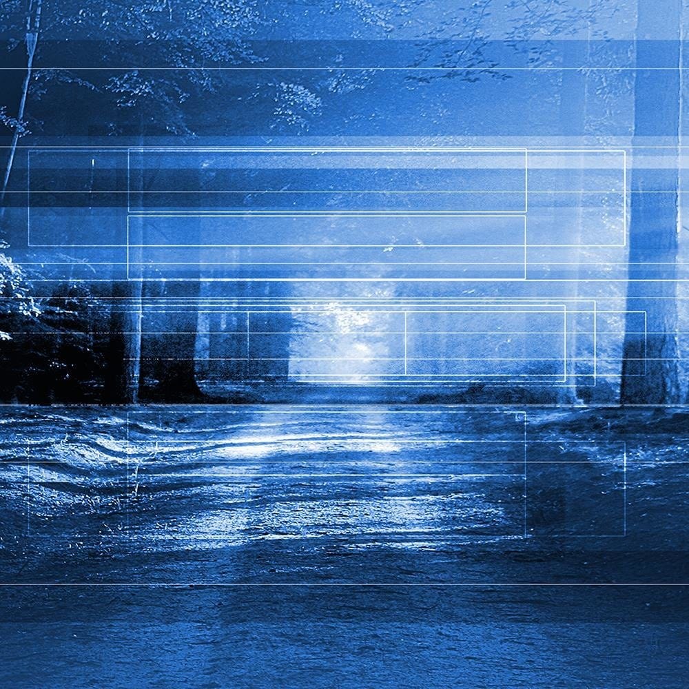 Glezna melnā rāmī - Road In The Forest 2 Home Trends