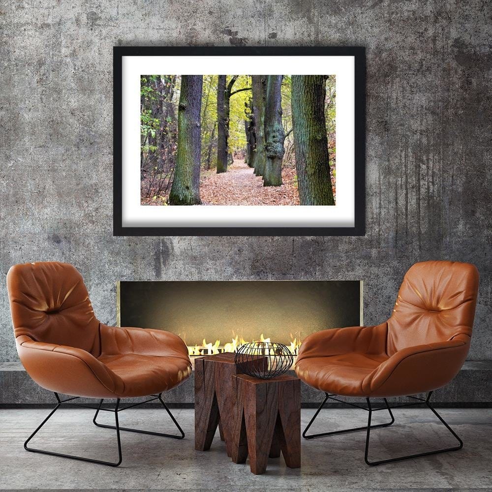 Glezna melnā rāmī - Road In The Park Home Trends