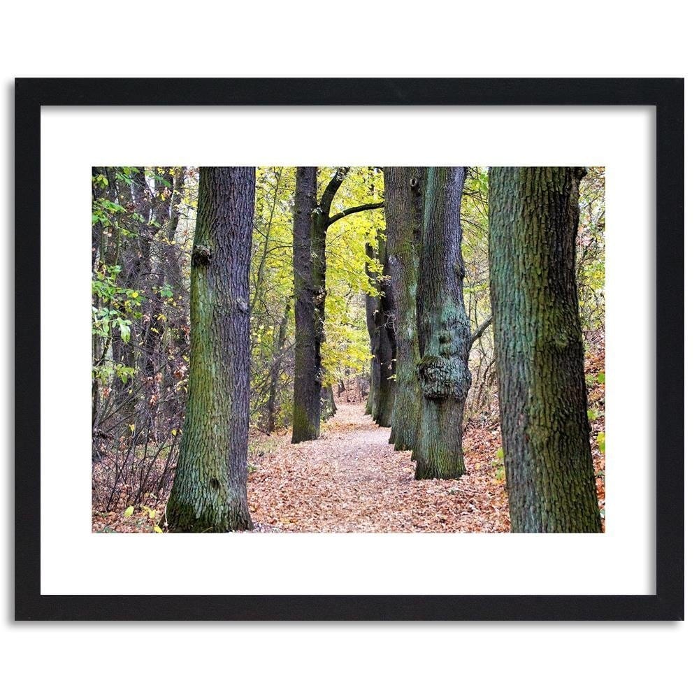 Glezna melnā rāmī - Road In The Park  Home Trends