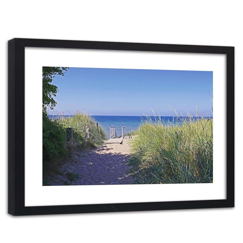 Glezna melnā rāmī - Road To The Sea Home Trends