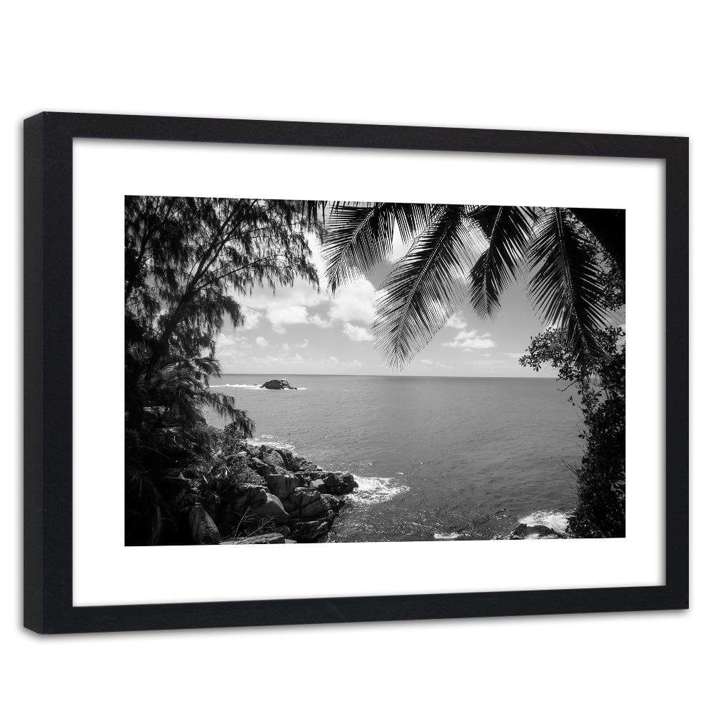 Glezna melnā rāmī - Rock In The Sea 2 Home Trends