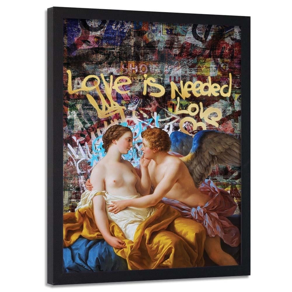 Glezna melnā rāmī - Rococo Artwork Image Home Trends