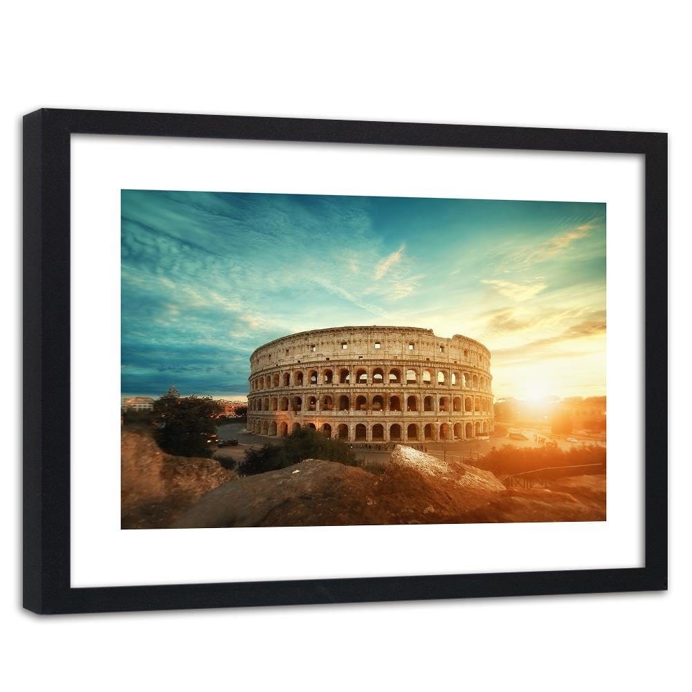 Glezna melnā rāmī - Roman Colosseum Home Trends