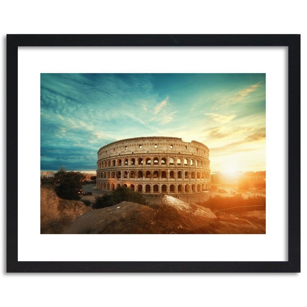 Glezna melnā rāmī - Roman Colosseum Home Trends