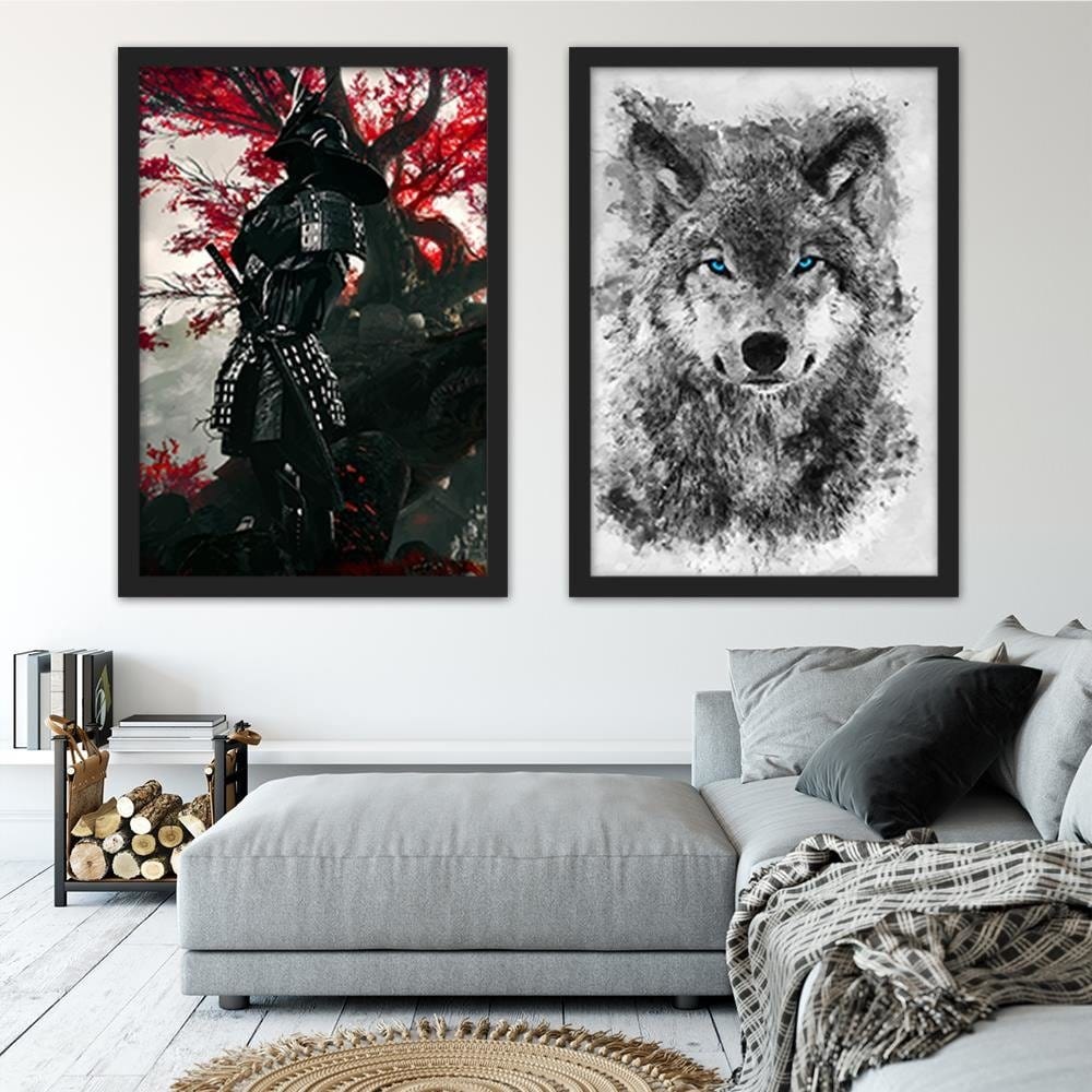 Glezna melnā rāmī - Samurai Home Trends