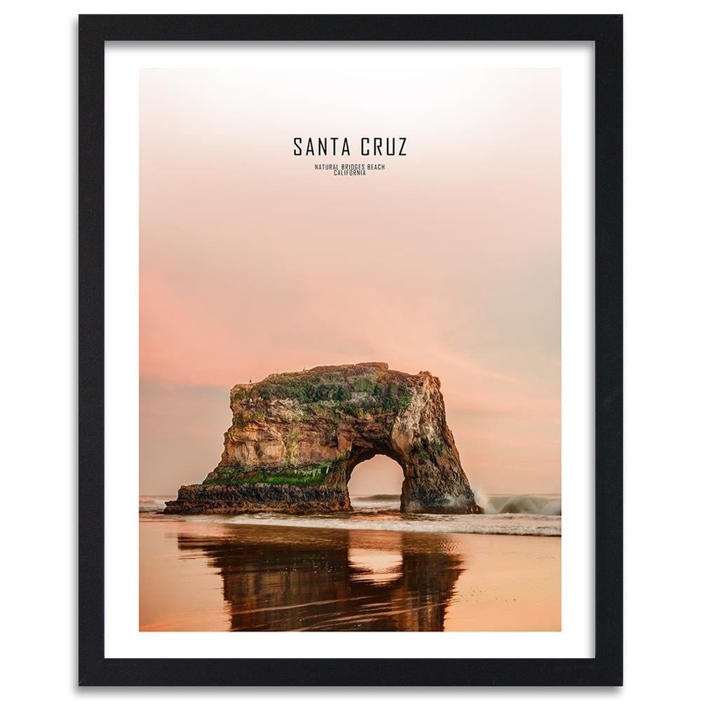 Glezna melnā rāmī - Santa Cruz Home Trends