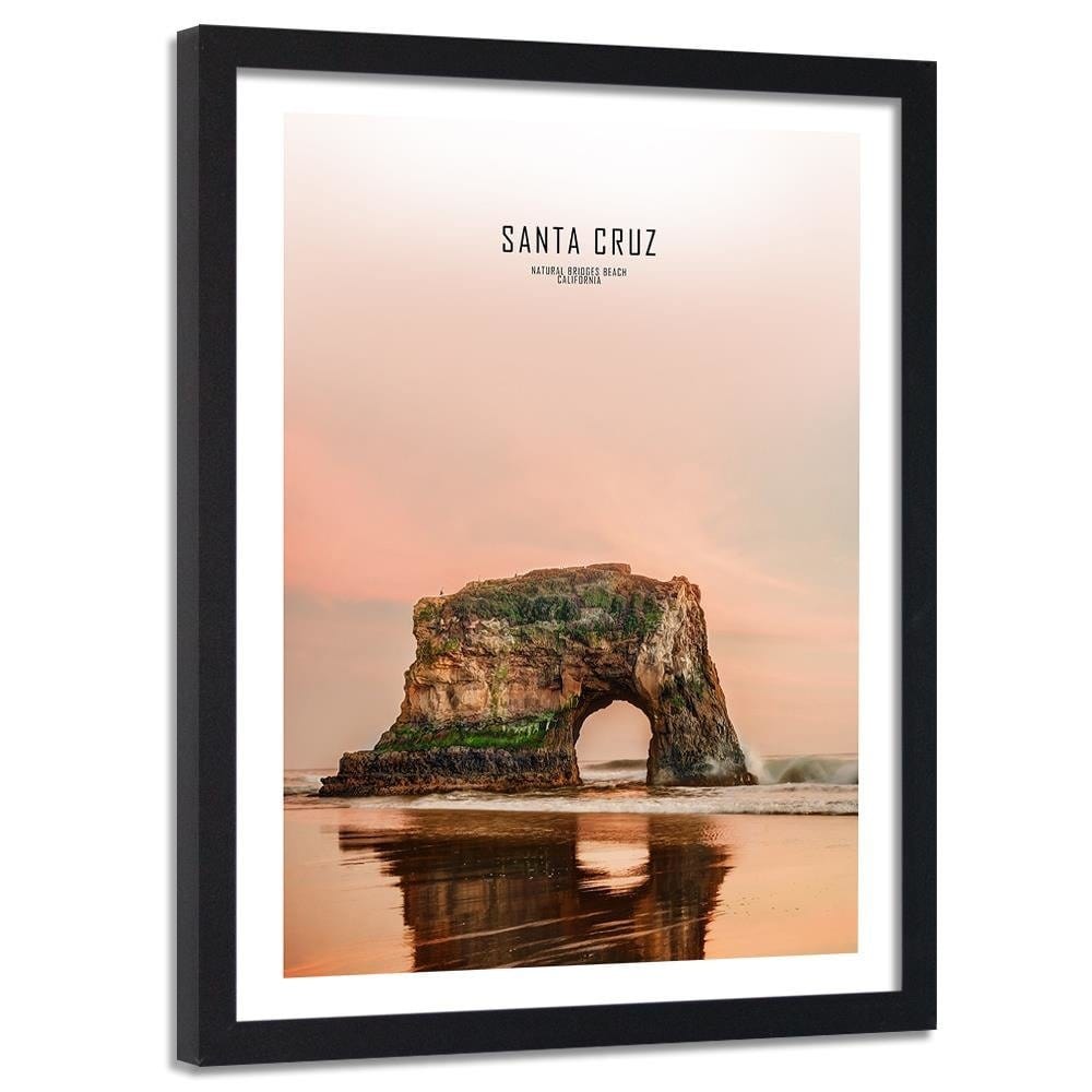 Glezna melnā rāmī - Santa Cruz Home Trends