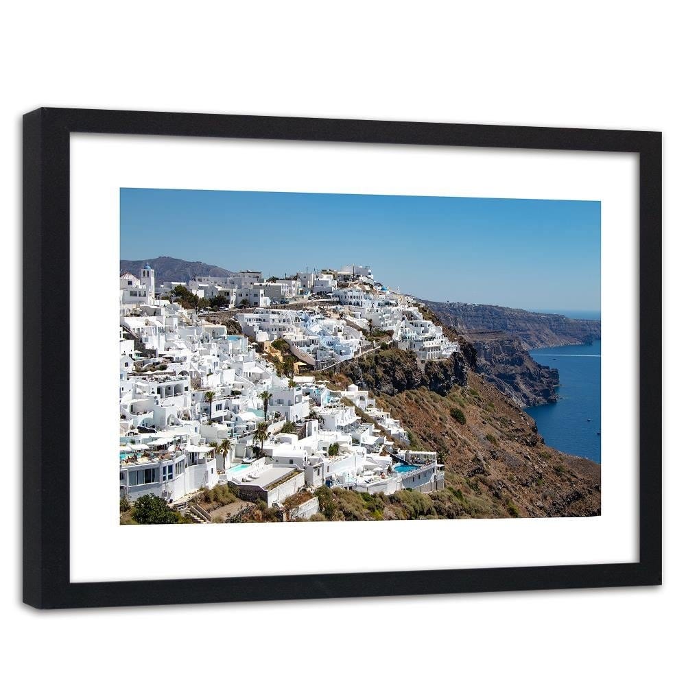 Glezna melnā rāmī - Santorini Home Trends