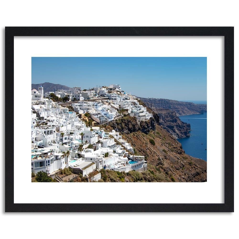 Glezna melnā rāmī - Santorini Home Trends