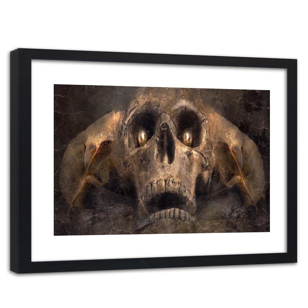 Glezna melnā rāmī - Skull Fantasy  Home Trends
