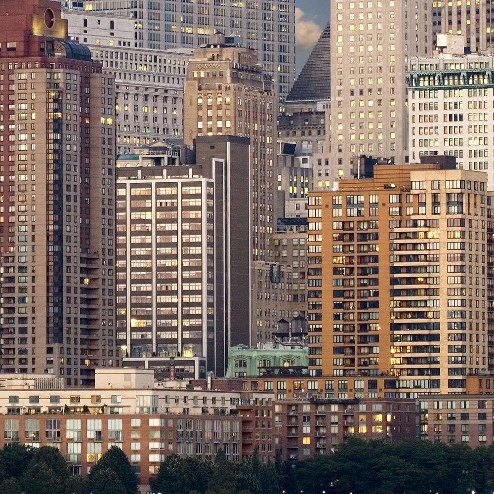 Glezna melnā rāmī - Skyscrapers Of New York Home Trends