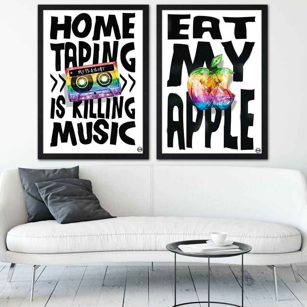 Glezna melnā rāmī - Slogan Home Trends