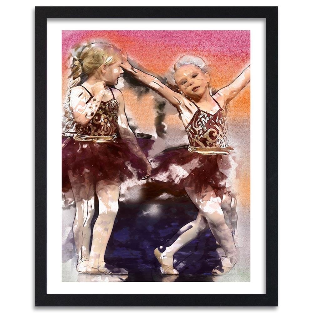 Glezna melnā rāmī - Small Ballerinas Home Trends