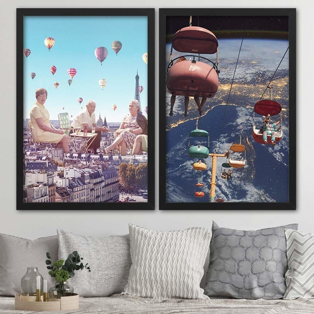 Glezna melnā rāmī - Space Ride Home Trends