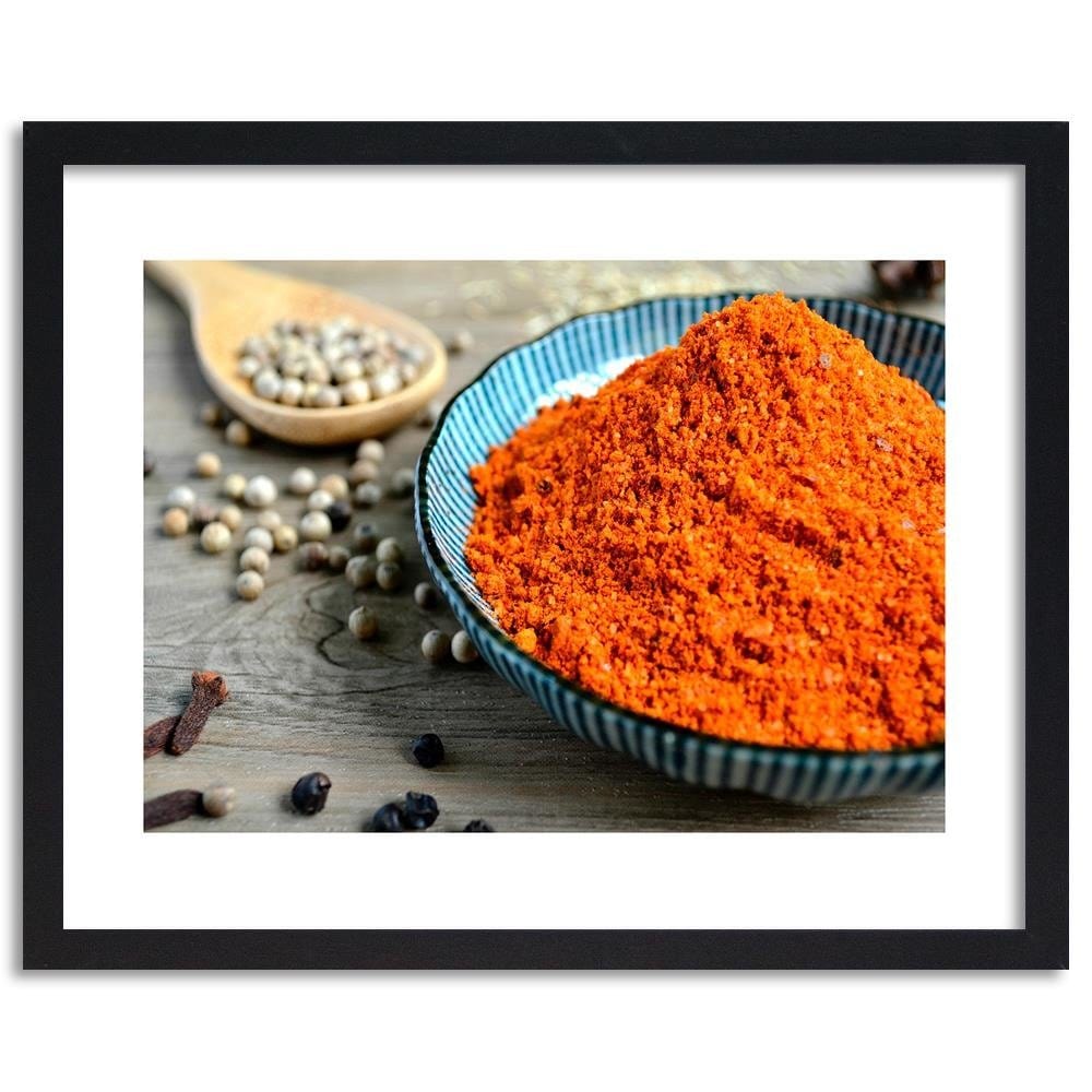 Glezna melnā rāmī - Spices And Herbs Home Trends