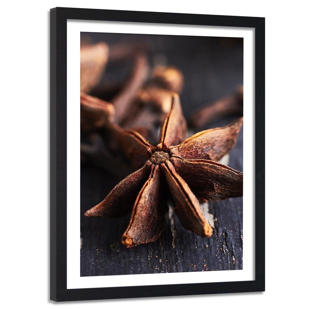 Glezna melnā rāmī - Star Anise Home Trends