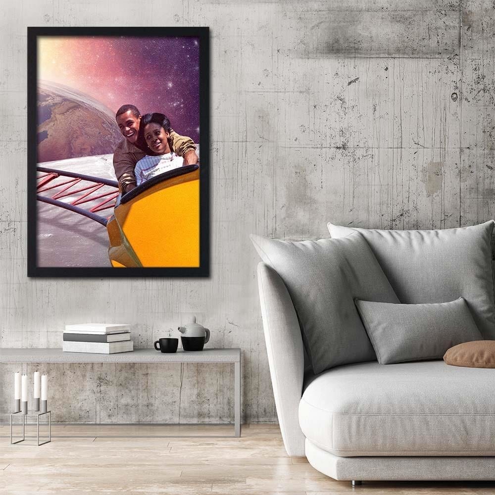 Glezna melnā rāmī - Star Carousel Home Trends