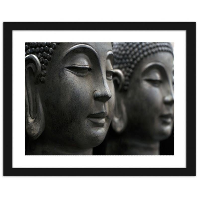 Glezna melnā rāmī - Statues of Buddha Home Trends
