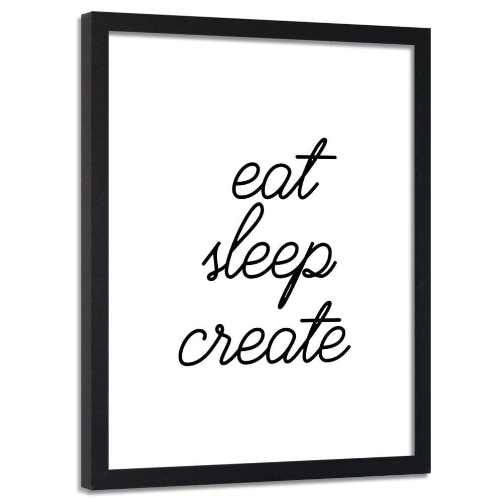 Glezna melnā rāmī - String Eat Sleep Home Trends