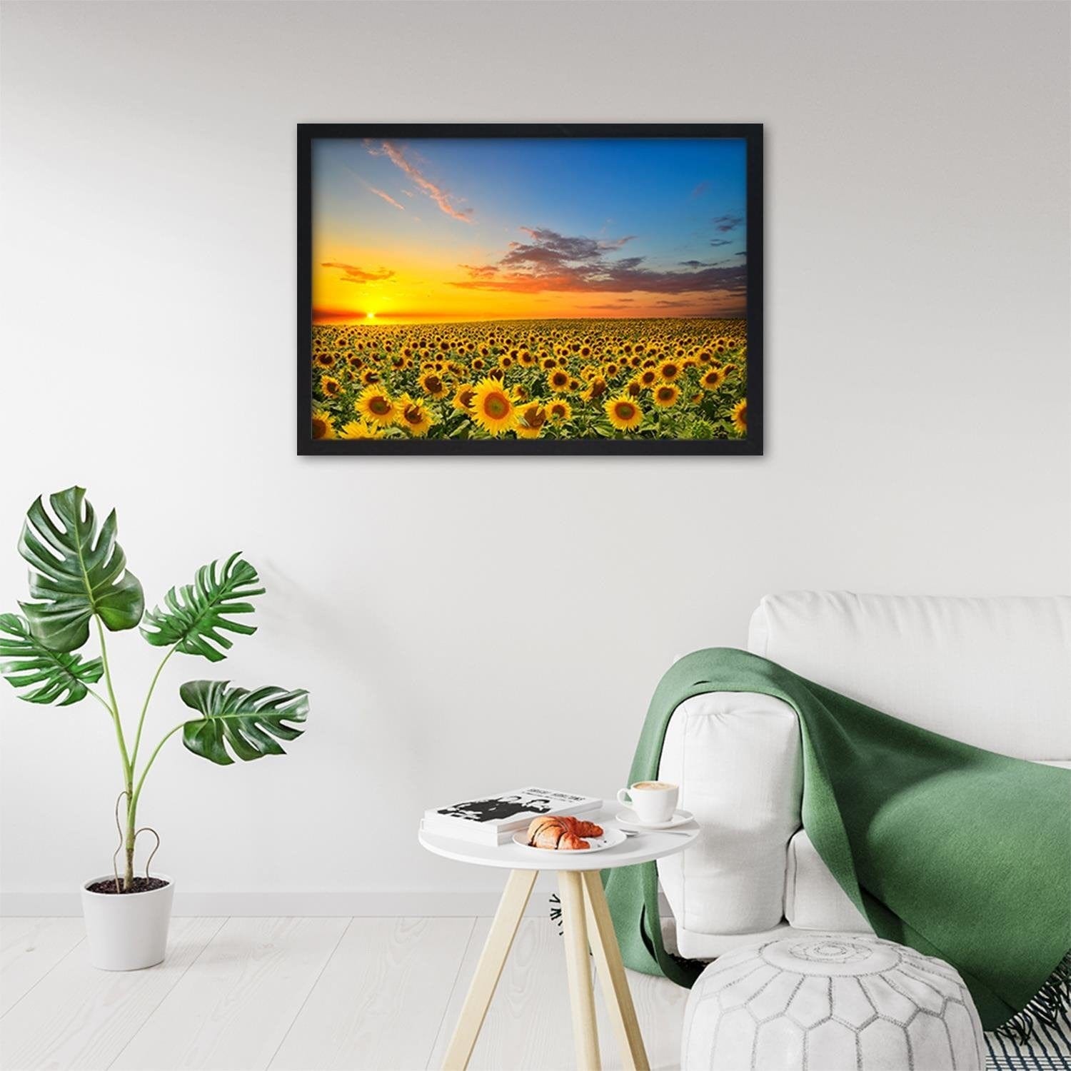 Glezna melnā rāmī - Sunflowers Home Trends