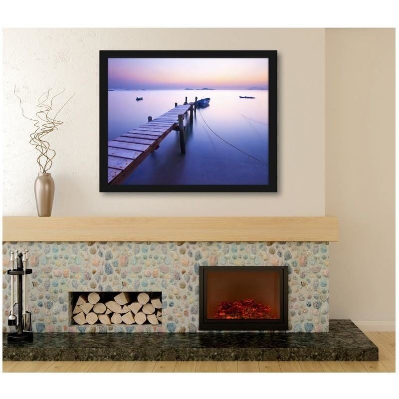 Glezna melnā rāmī - Sunrise along the coast Home Trends
