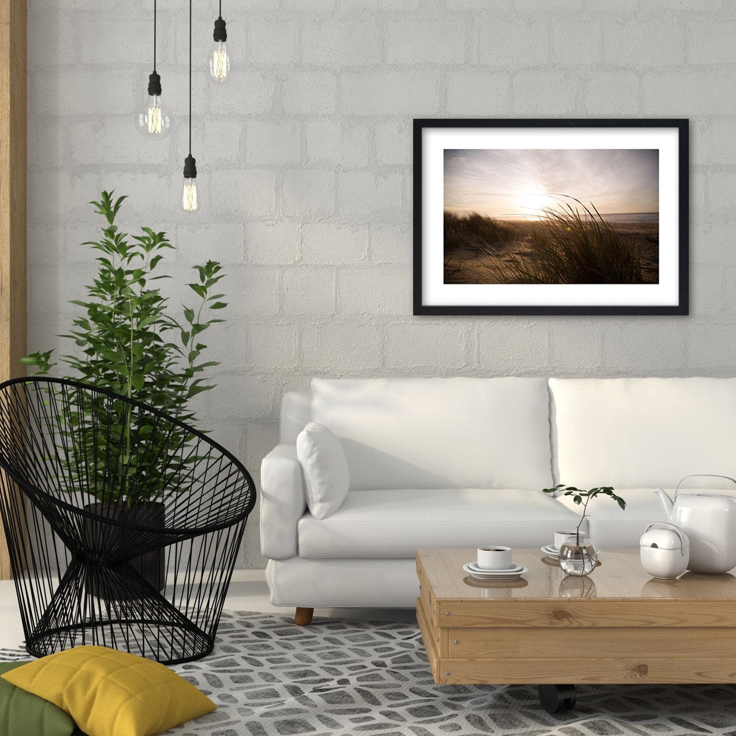 Glezna melnā rāmī - Sunset 2 Home Trends