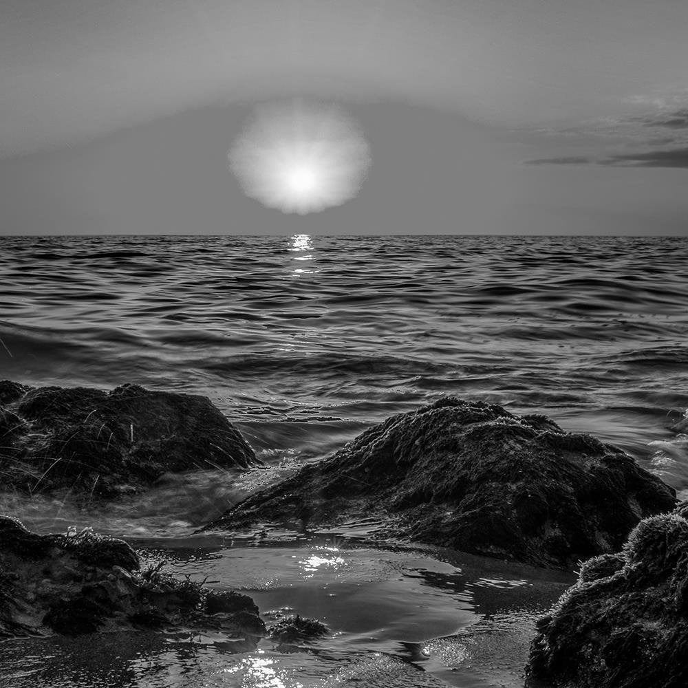 Glezna melnā rāmī - Sunset At The Seaside 2 Home Trends