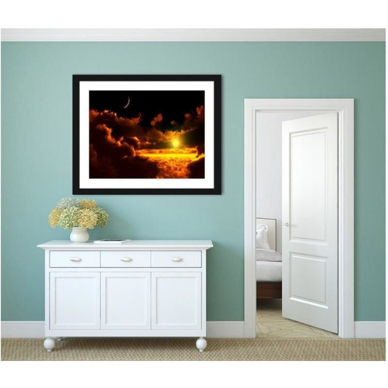 Glezna melnā rāmī - Sunset in the clouds Home Trends