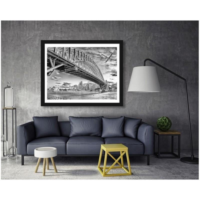 Glezna melnā rāmī - Sydney Home Trends