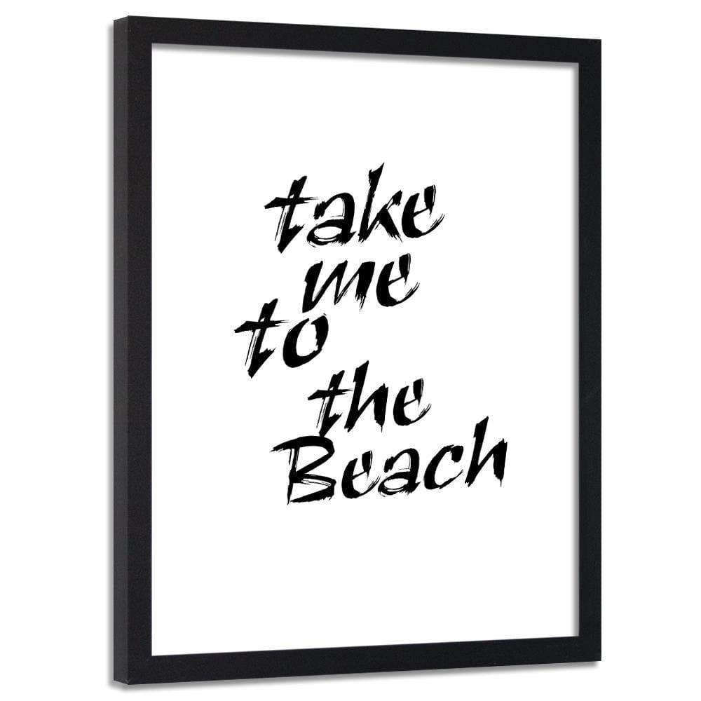 Glezna melnā rāmī - Take Me To The Beach Home Trends