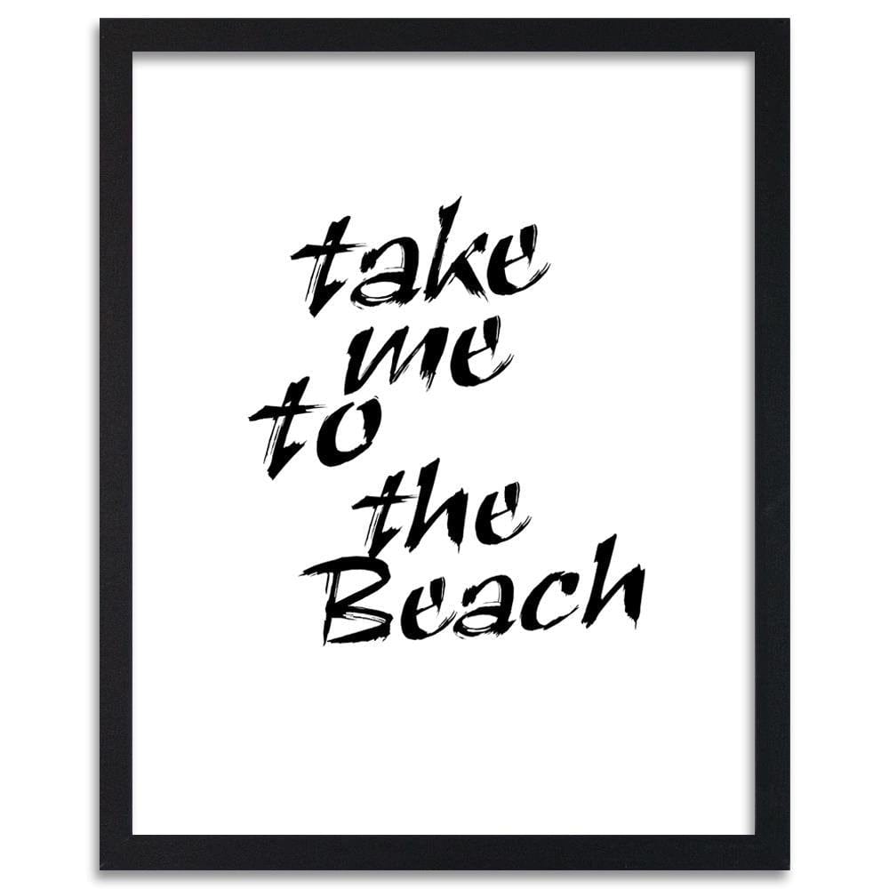 Glezna melnā rāmī - Take Me To The Beach Home Trends