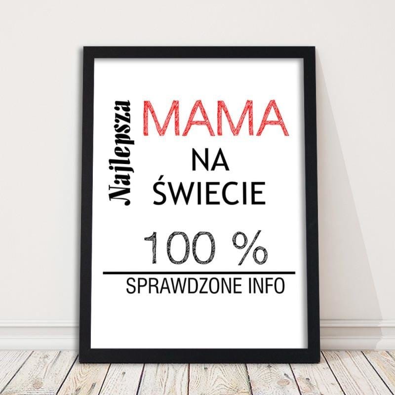 Glezna melnā rāmī - The best mom in the world  Home Trends