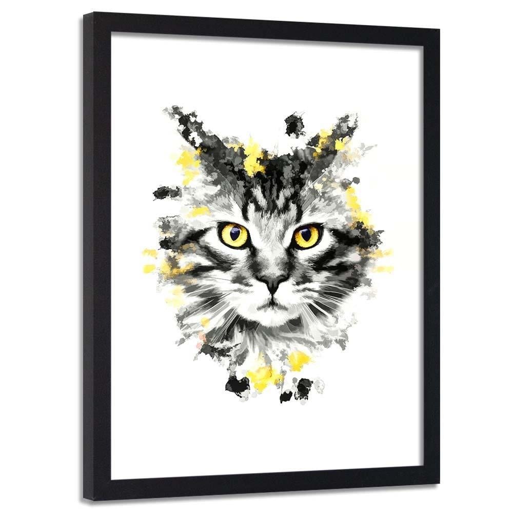 Glezna melnā rāmī - The Cat Home Trends