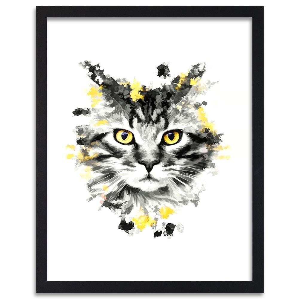 Glezna melnā rāmī - The Cat Home Trends