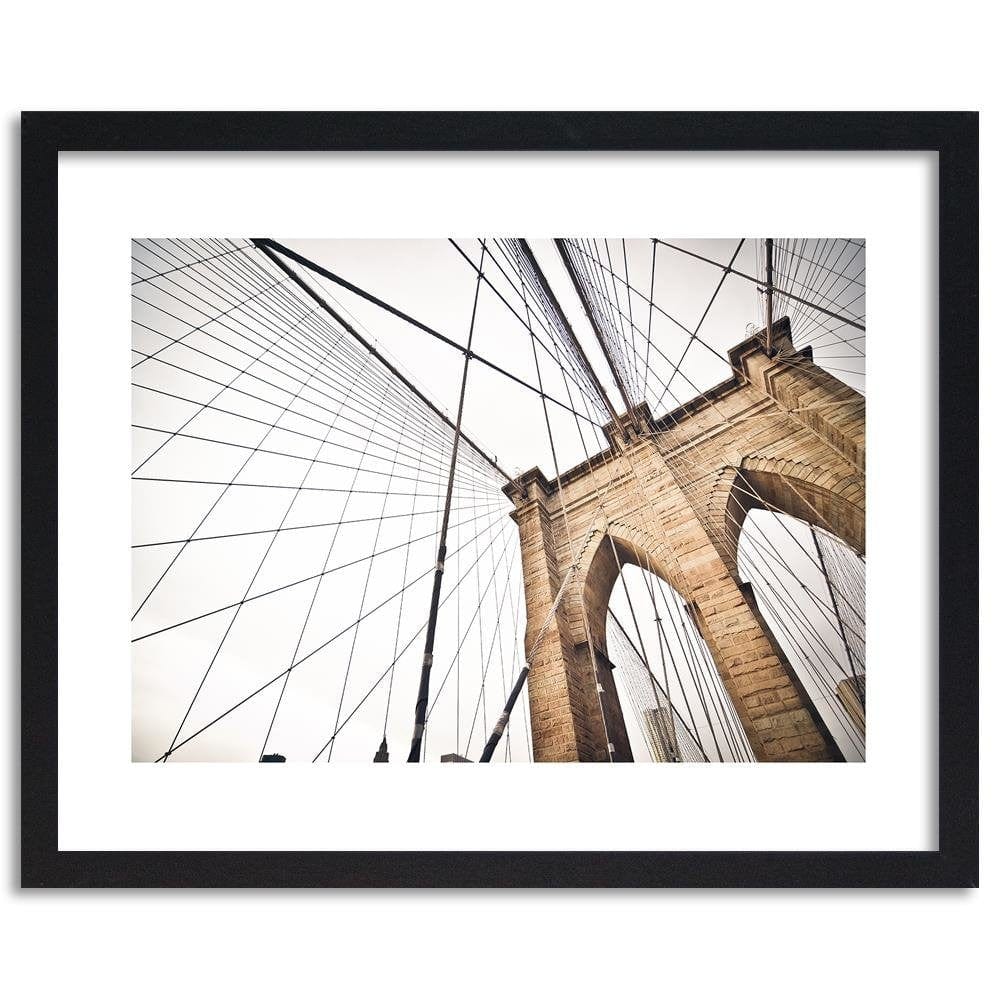 Glezna melnā rāmī - The Design Of The Brooklyn Bridge Home Trends