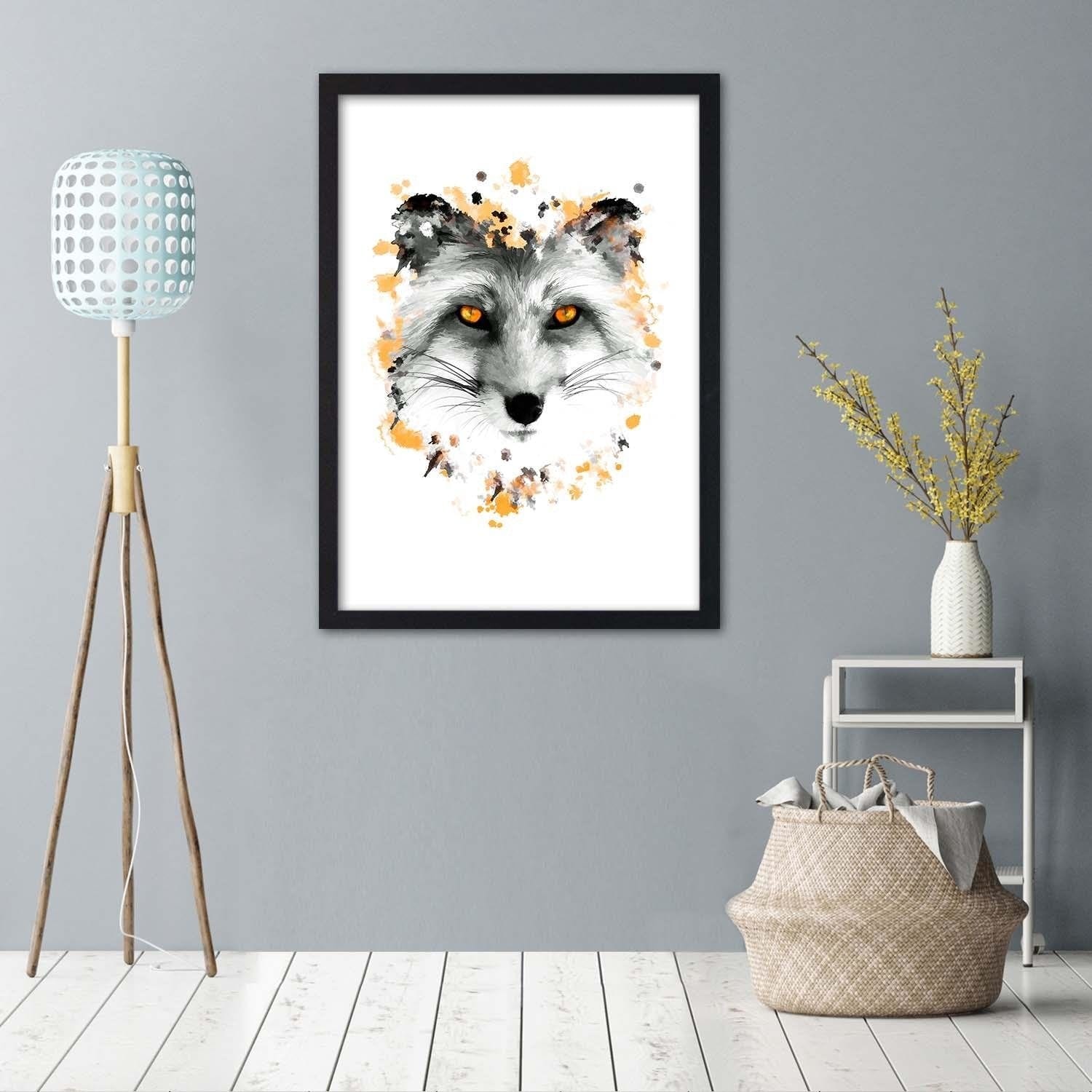 Glezna melnā rāmī - The Fox Home Trends