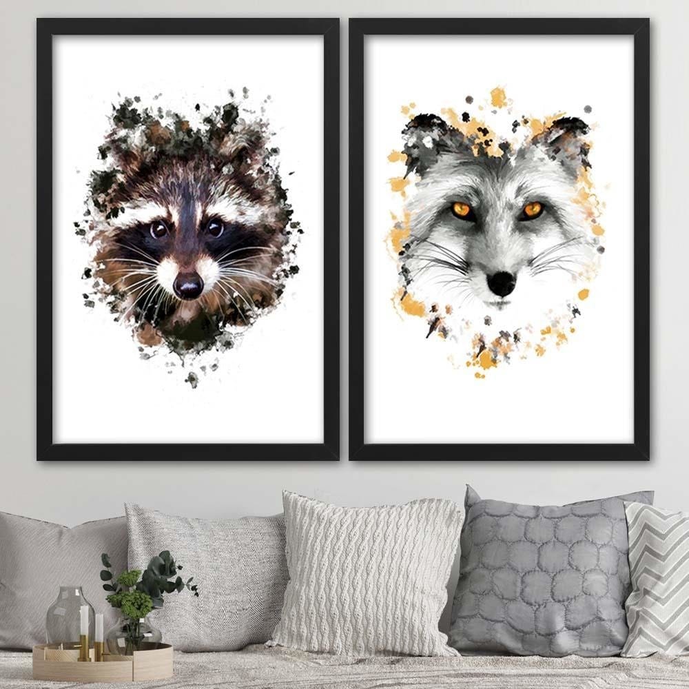 Glezna melnā rāmī - The Fox Home Trends