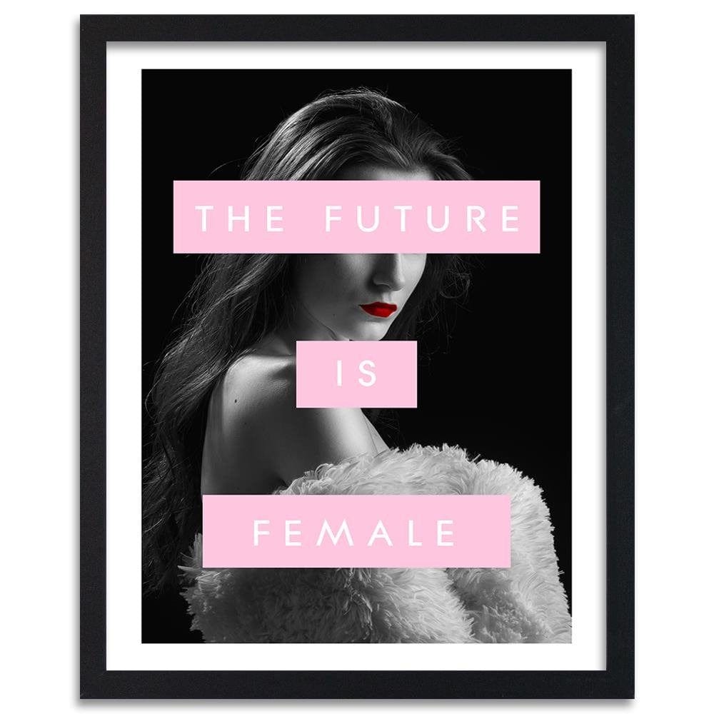 Glezna melnā rāmī - The Future Is Female Home Trends