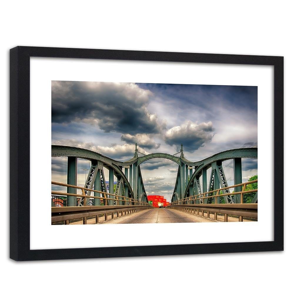 Glezna melnā rāmī - The Great Iron Bridge Home Trends